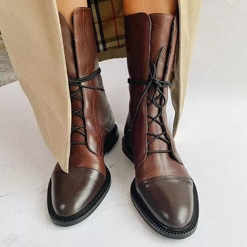 Althea - Timeless Lace-Up Ankle Boots
