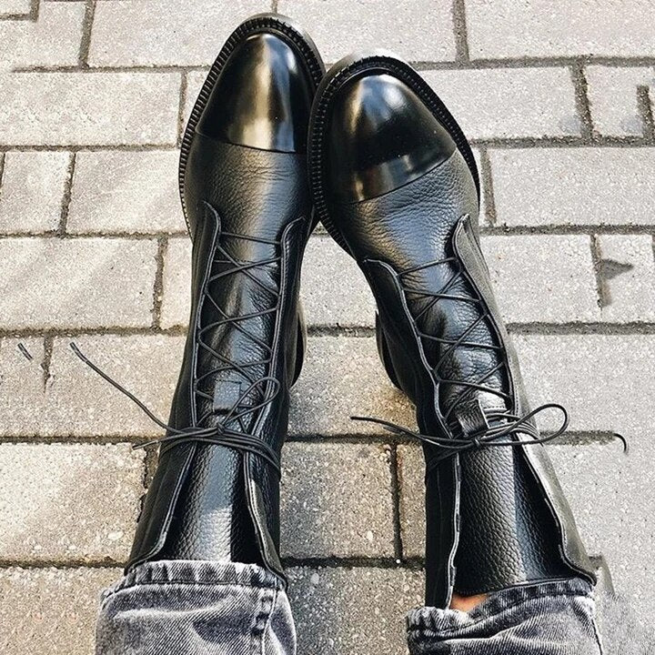 Althea - Timeless Lace-Up Ankle Boots