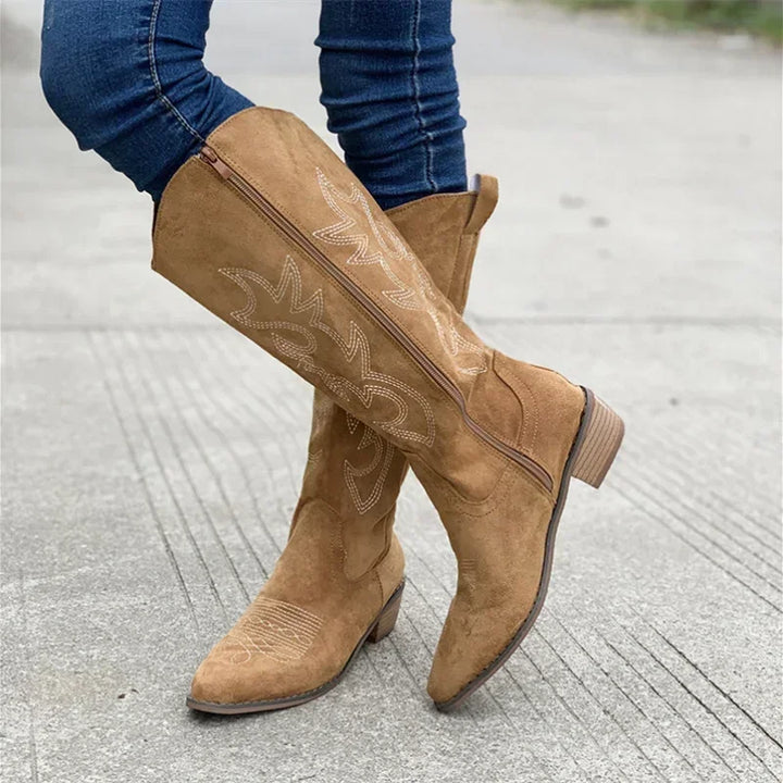 Elyza - Western-Style Boots